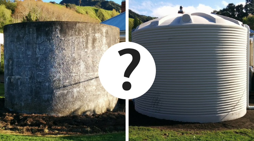 What type of Water Storage Tank is best - Concrete or Plastic?