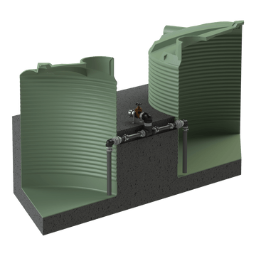 Buried Dual Tank Fire Service Outlet Kit - 100mm