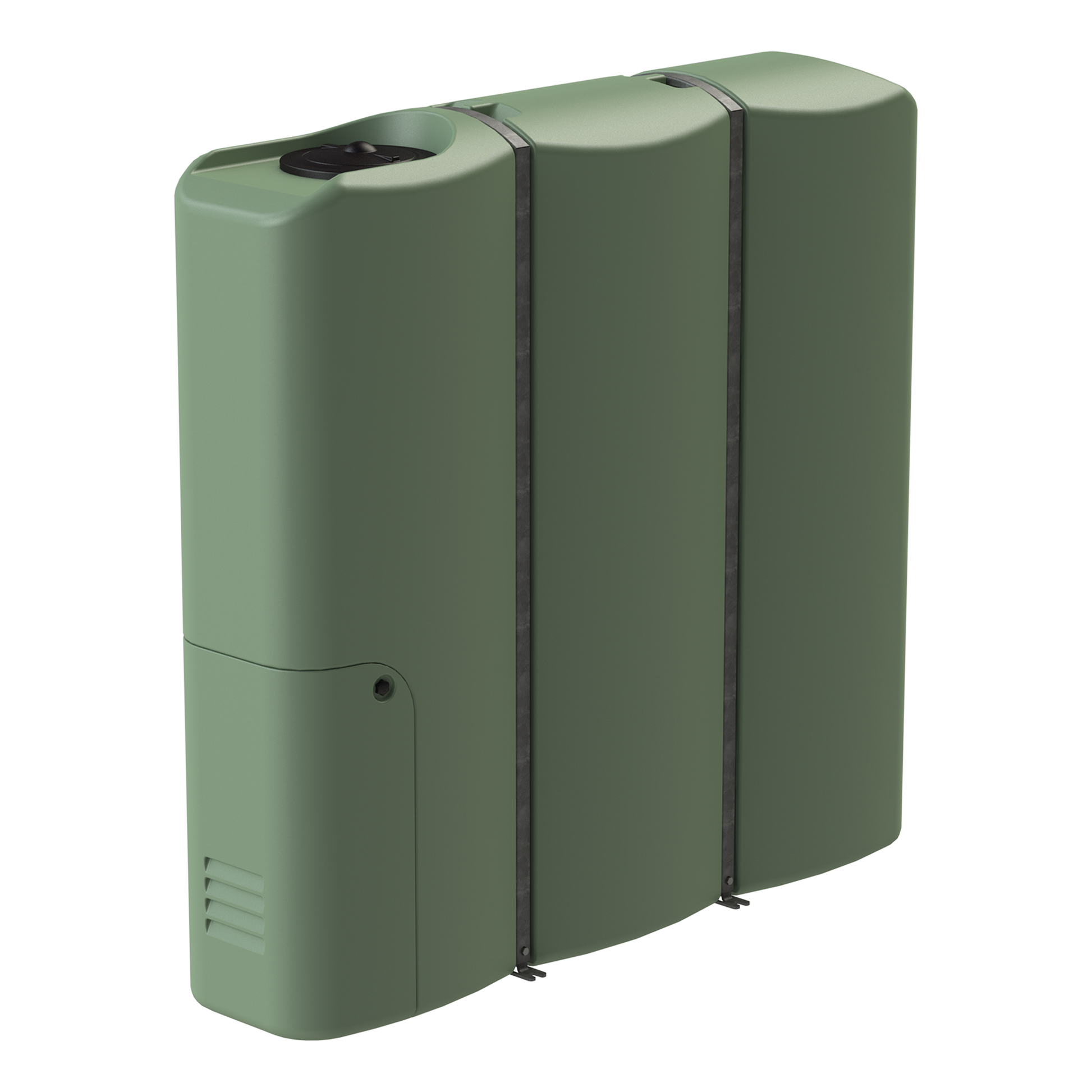 2,000L Slimline Water Tank in Mist Green