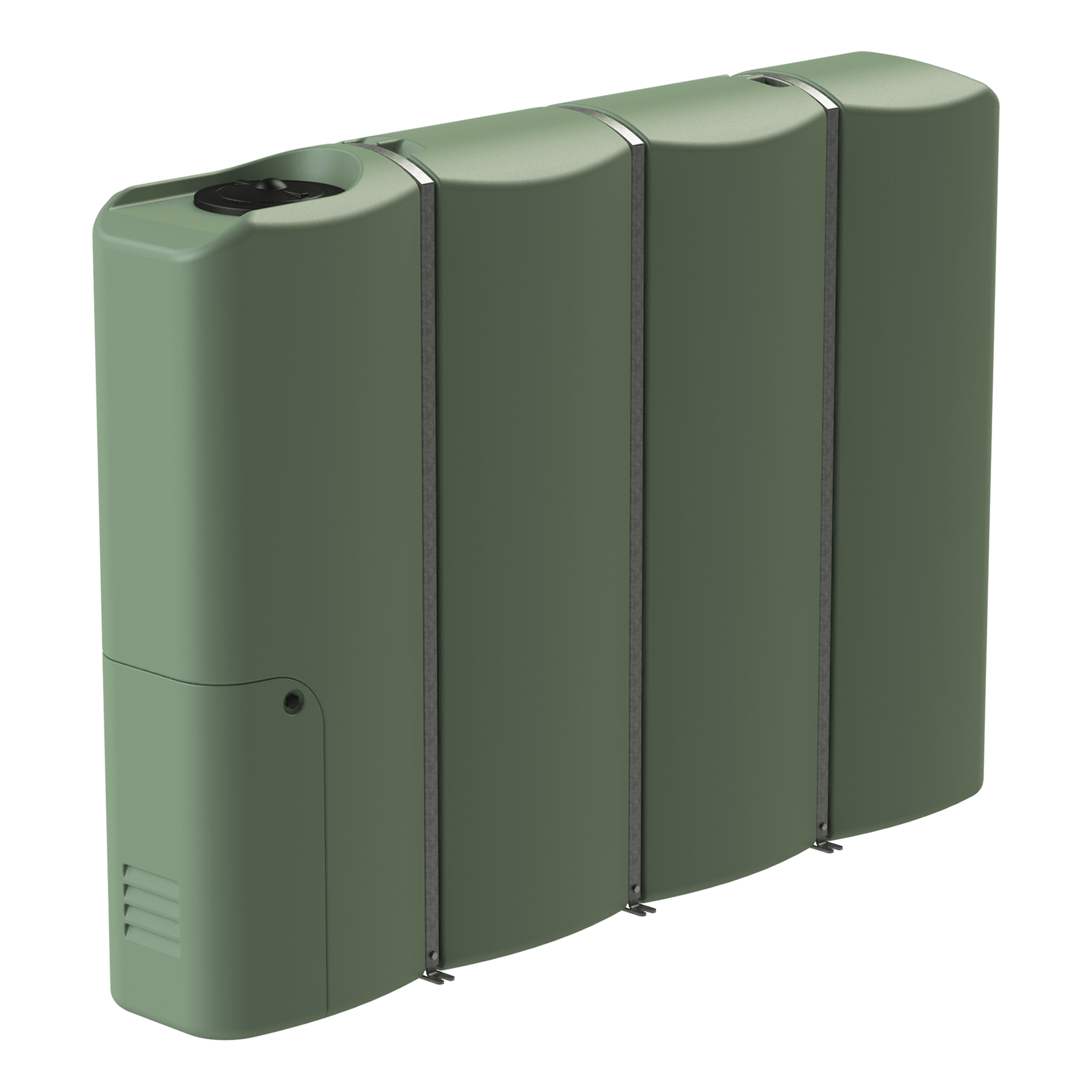 3,000L Slimline Water Tank in Mist Green