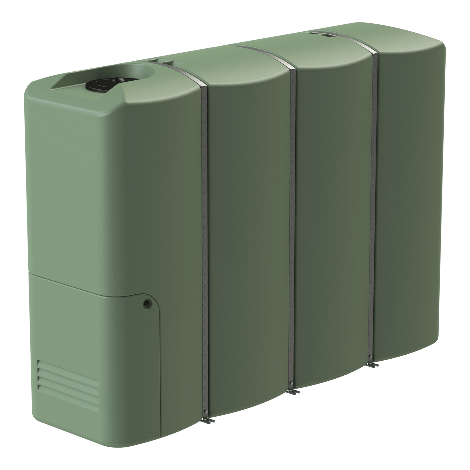 5,000L Slimline Water Tank in Mist Green