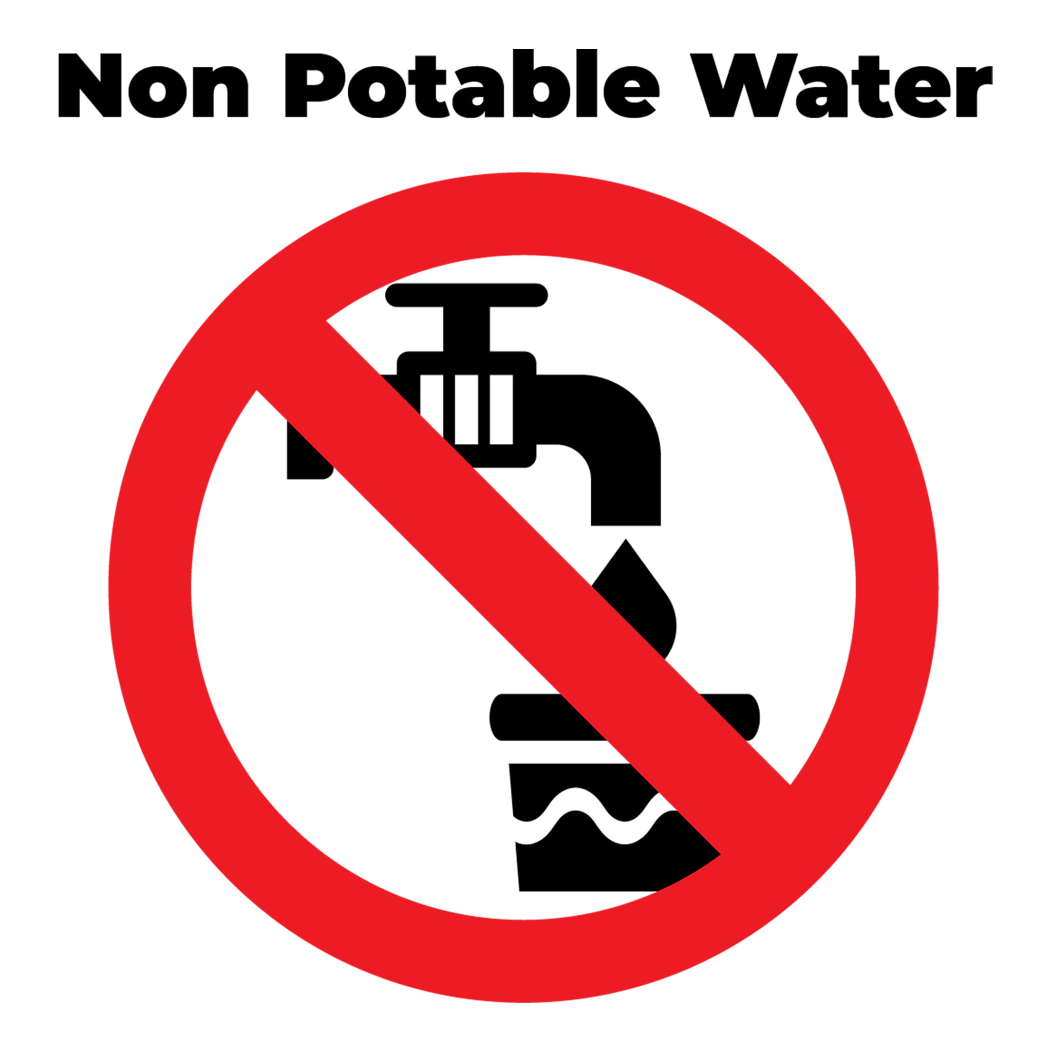 Non-Potable-Water Sticker | Promax