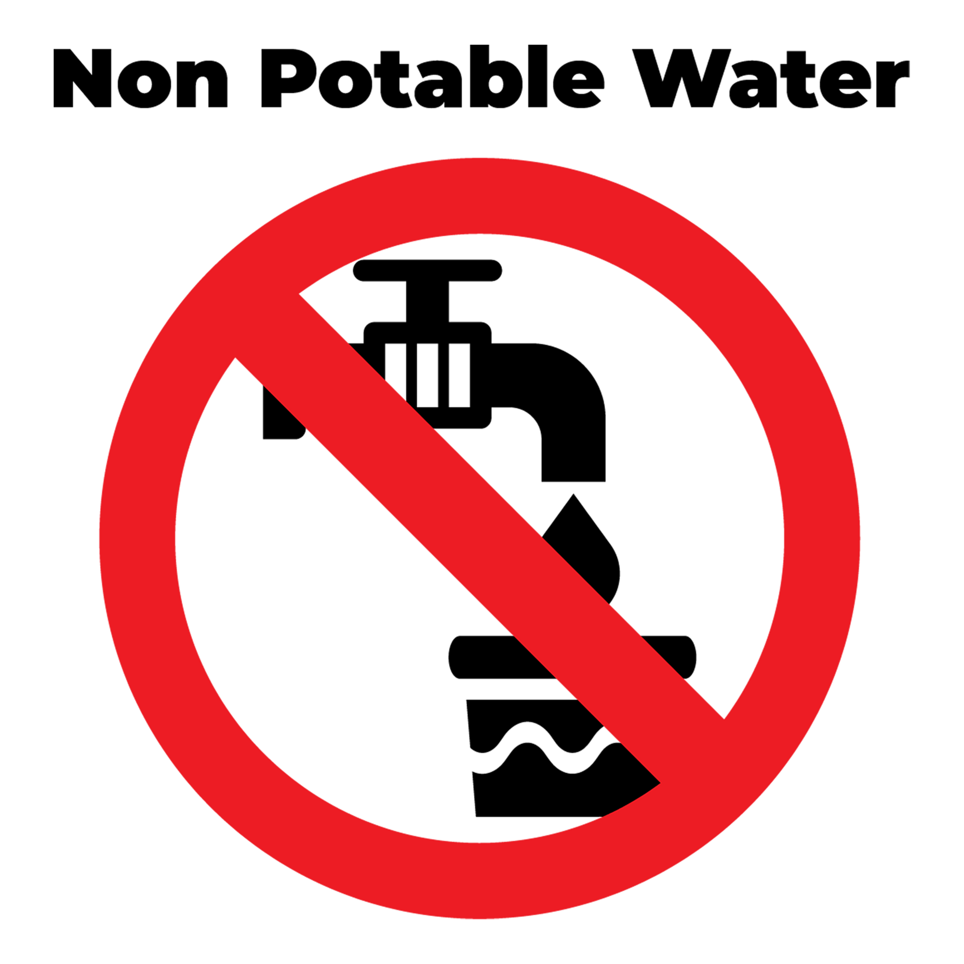 Non-Potable-Water Sticker