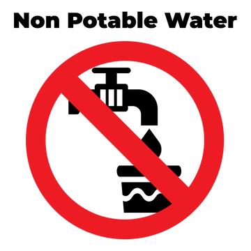 Non-Potable-Water Sticker